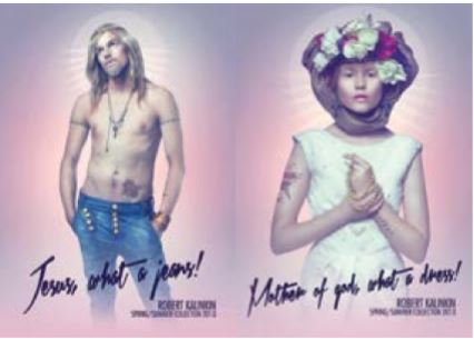 Jesus and Maria advertisements violating the public morals