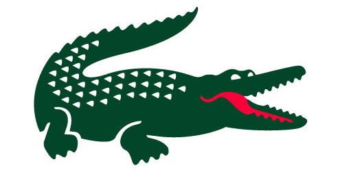 Logo stops word: EAU CROCO - Lacoste